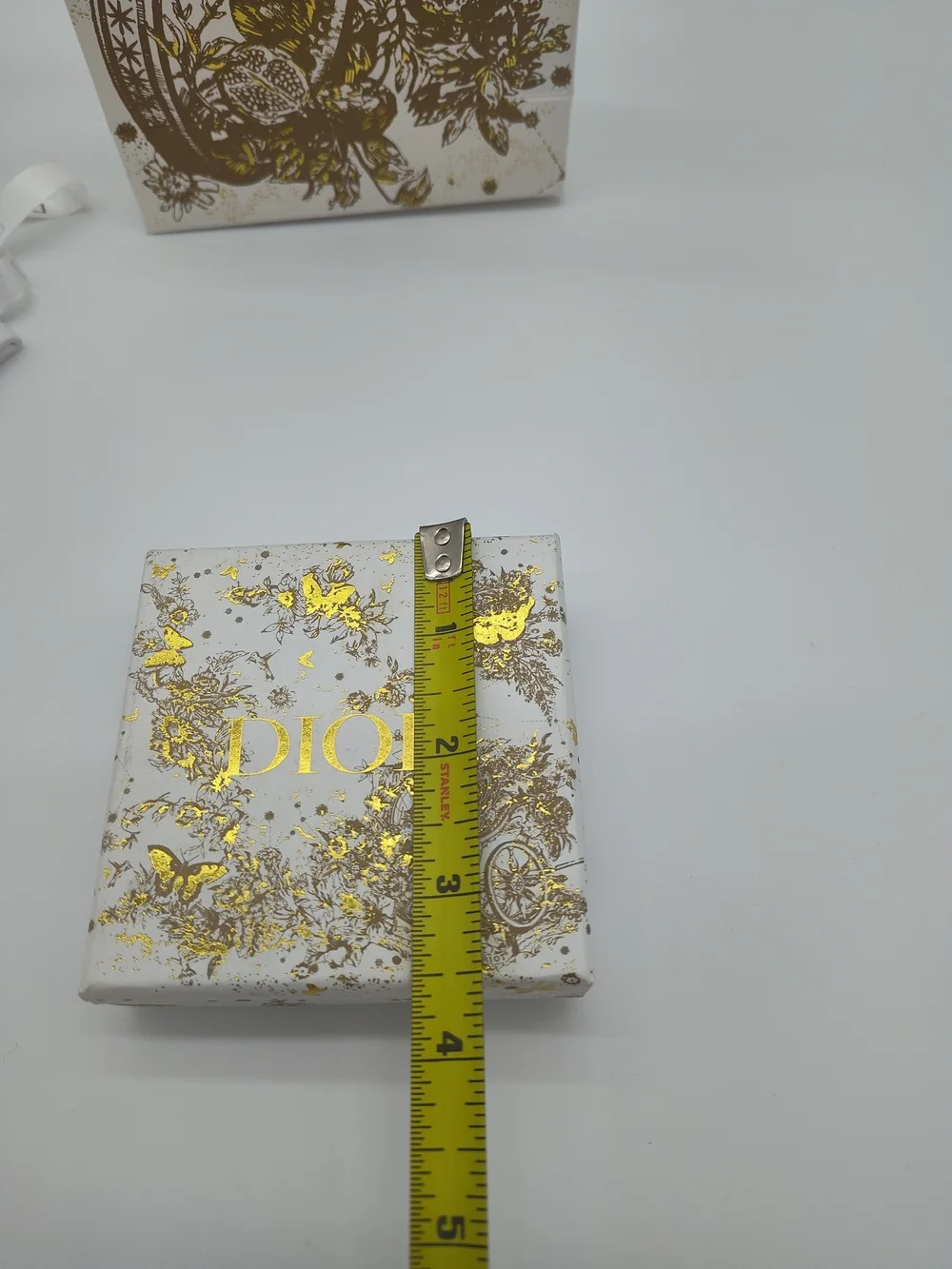DIOR Limited Edition Gold Foil Butterfly Gift Bag Box Ribbon Dust Bag Set